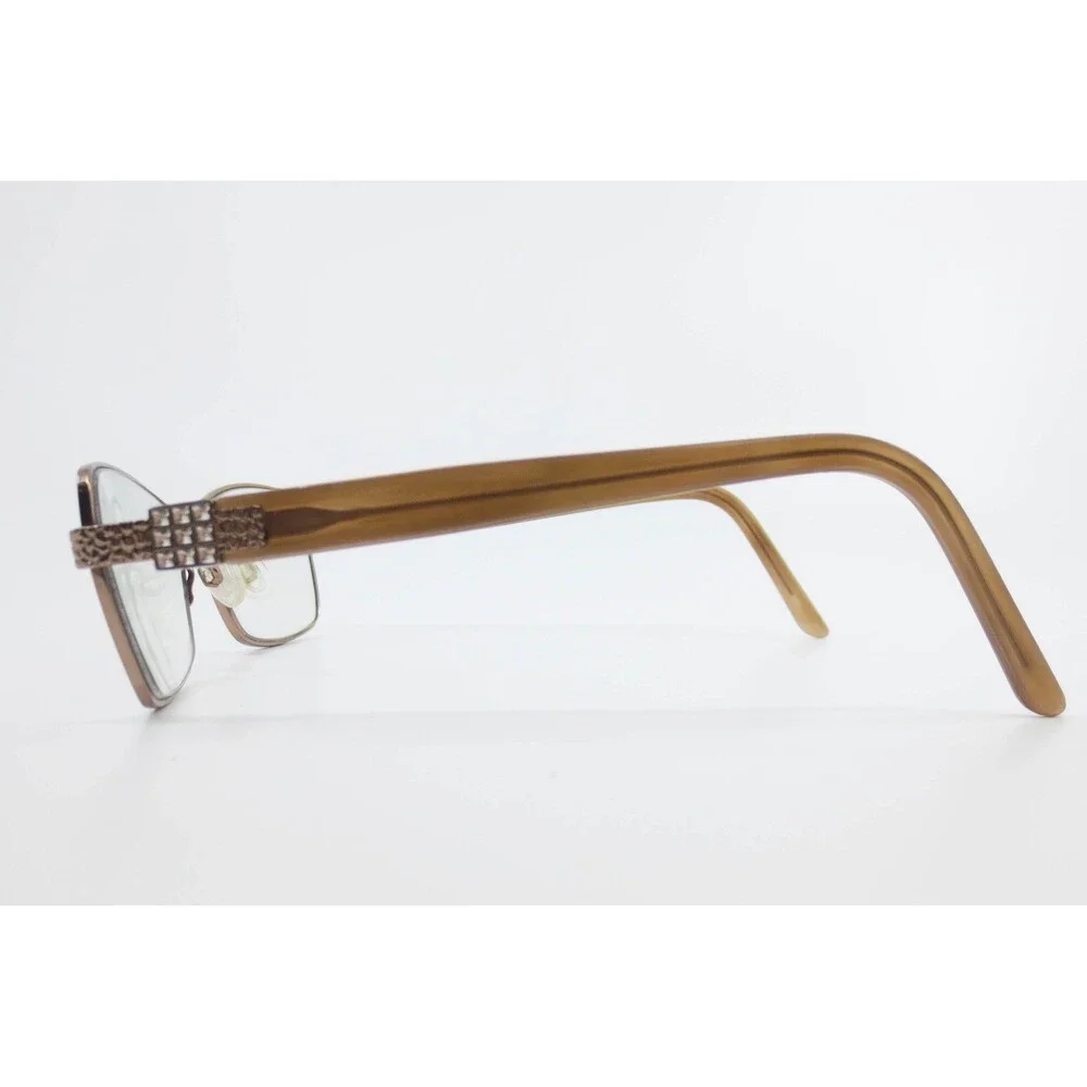 Sophia Loren Beau Rivage 79 Zyloware Eyeglasses Bronze Tan Crystal 097 135mm